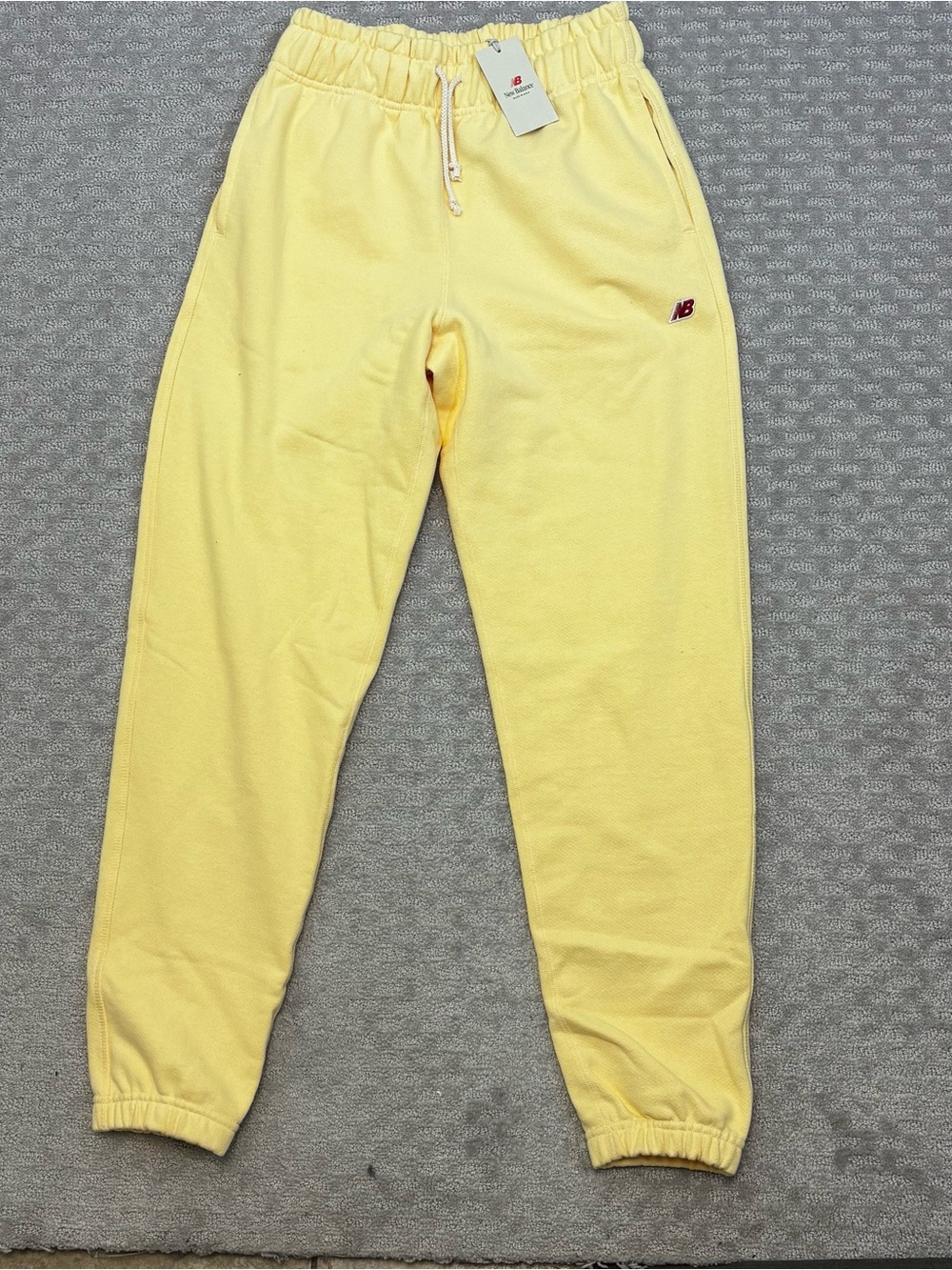 New Balance Made In USA  Core Sweatpants Sz S Maize Yellow‎  MIUSA MP21547 MZ